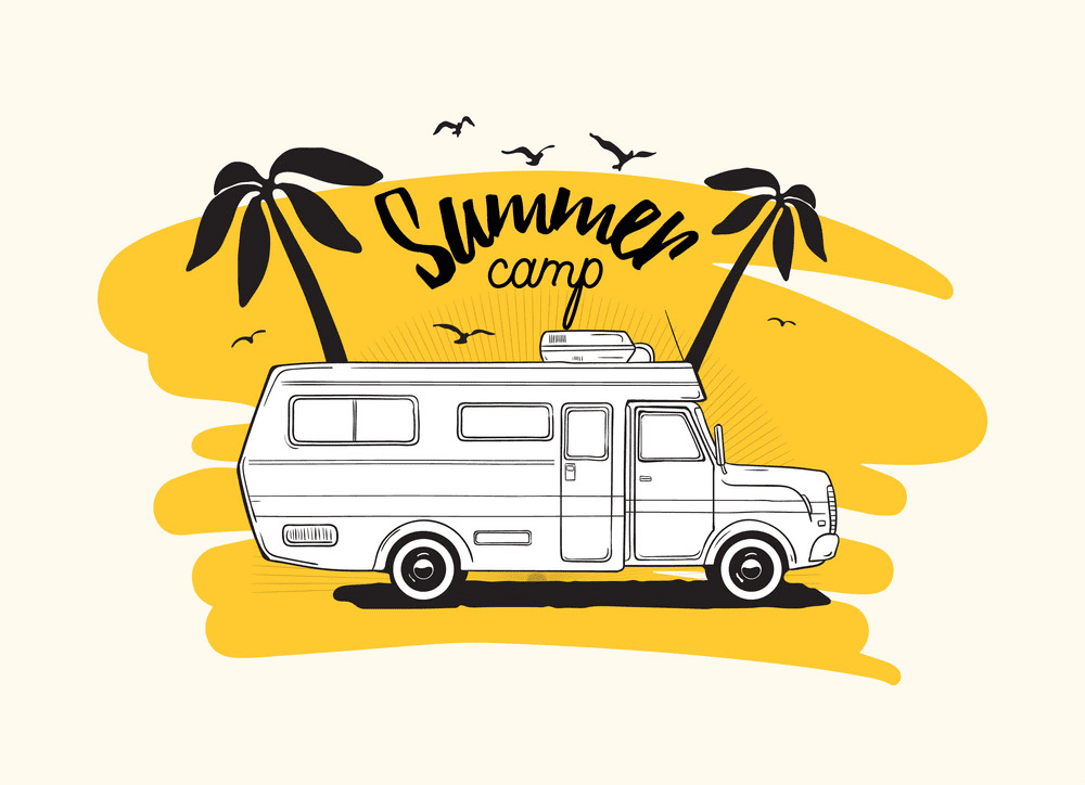 Free Camper clipart image