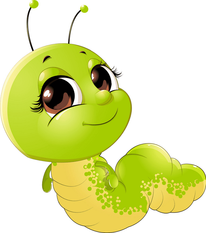 Free Cute Caterpillar clipart image