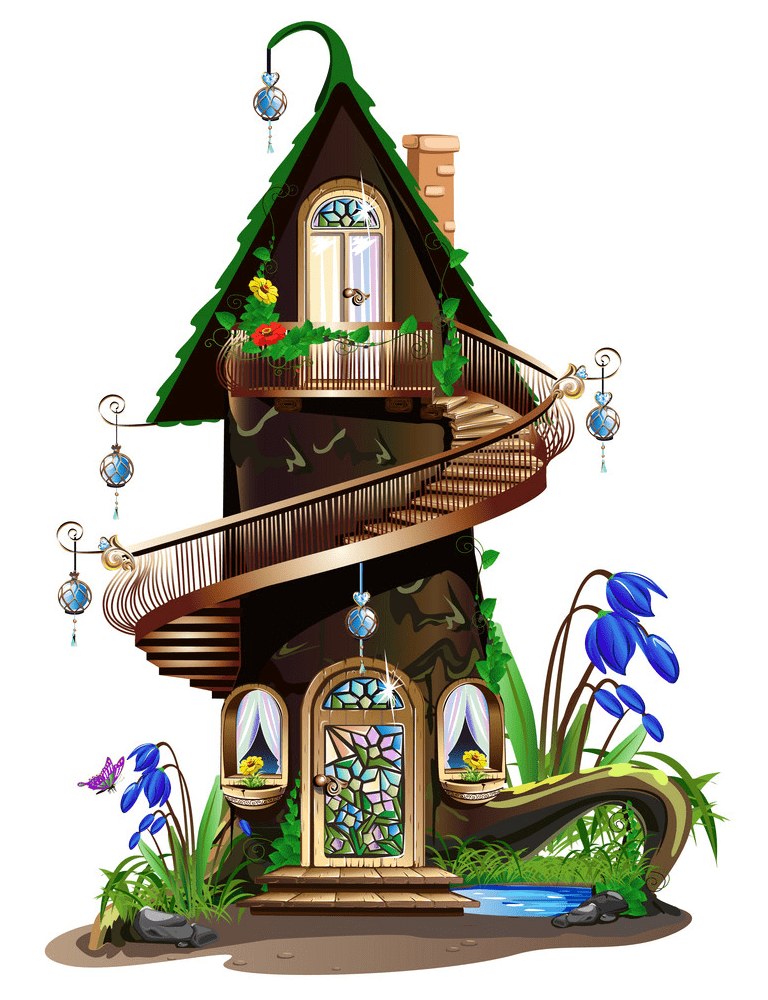 Free Fairy House clipart images