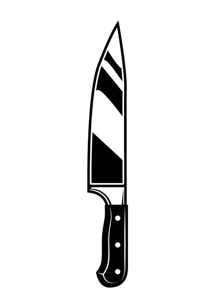 Free Knife Clipart Black and White