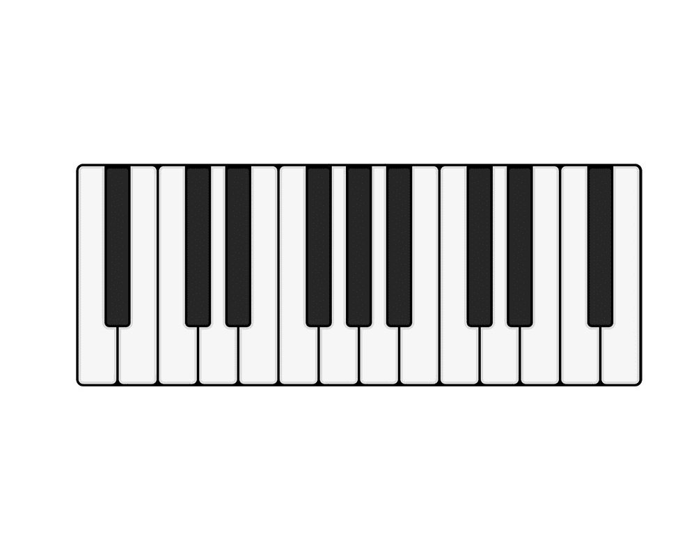 Free Piano Keyboard clipart image
