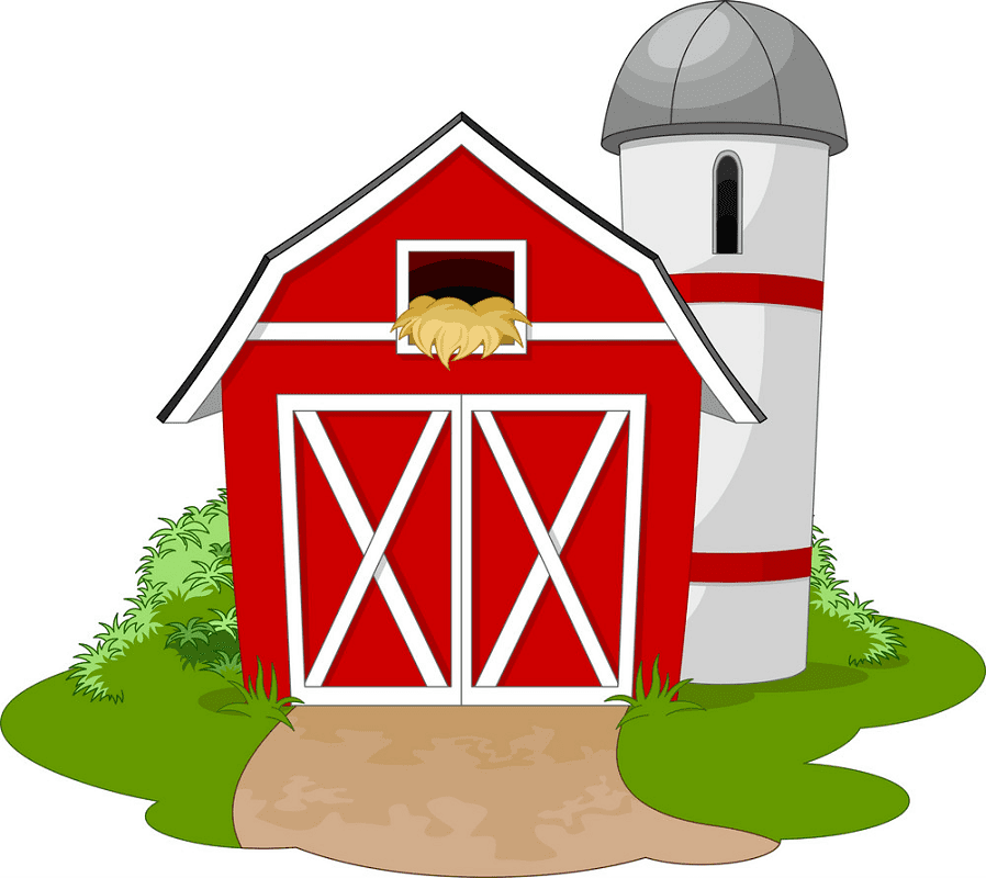 Free Red Barn clipart