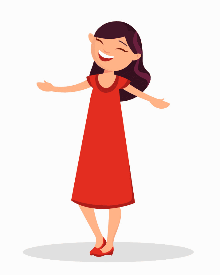 Girl Laughing clipart 1