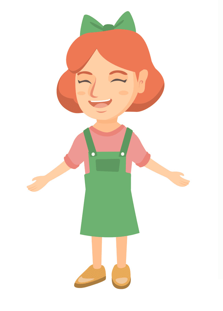 Girl Laughing clipart 2
