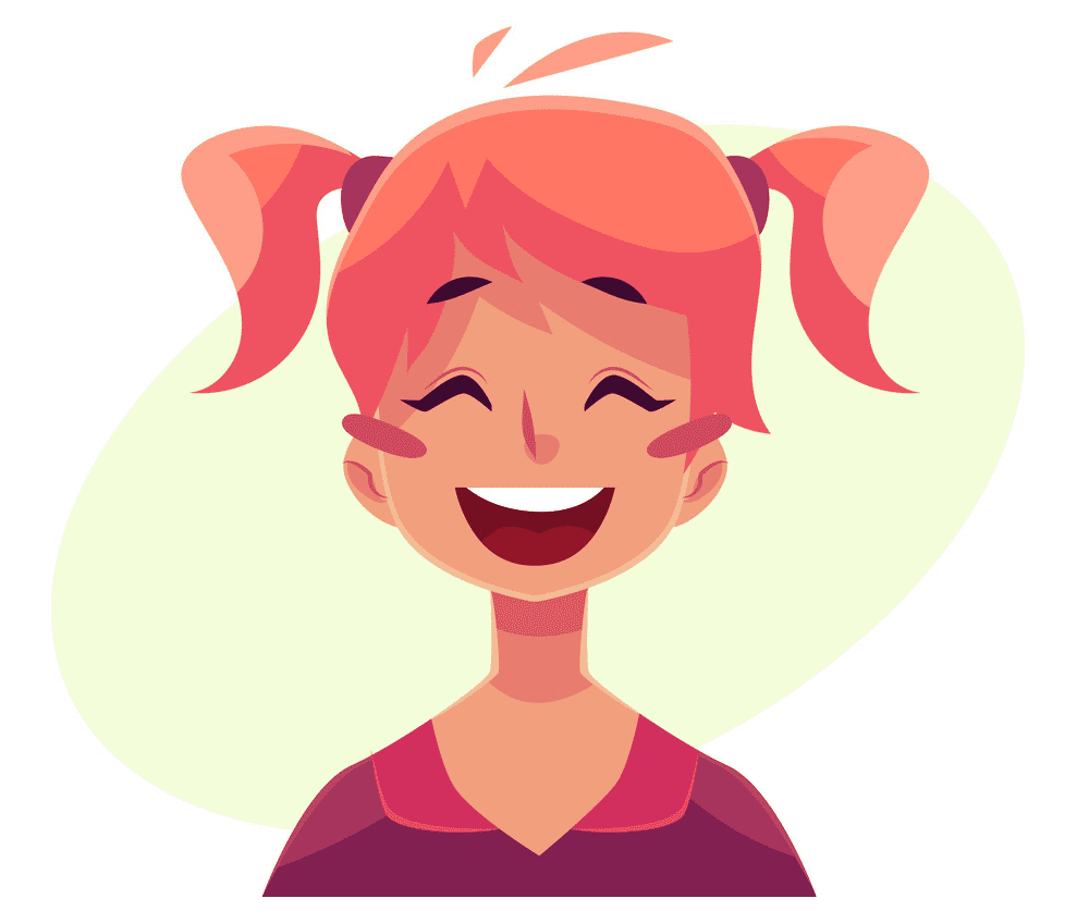 Girl Laughing clipart 4