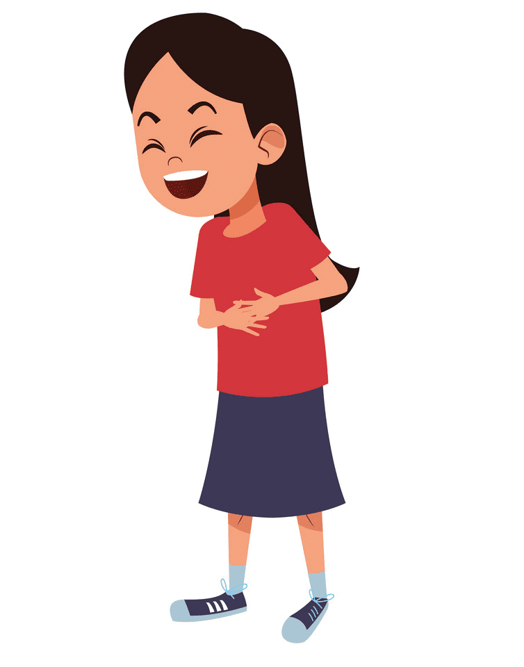Girl Laughing clipart 6
