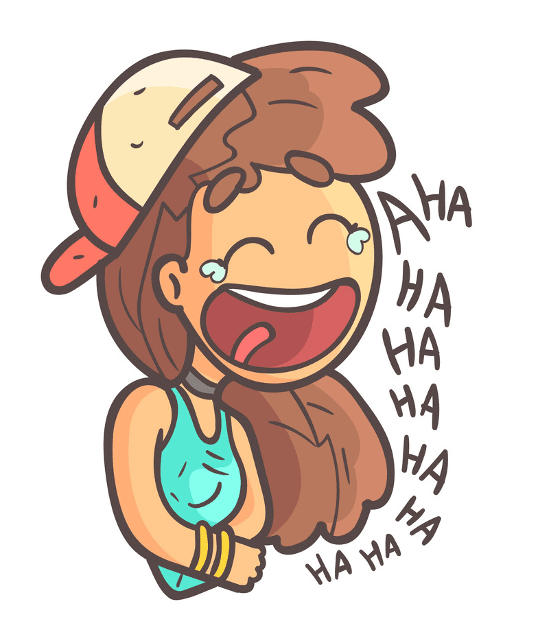Girl Laughing clipart 7