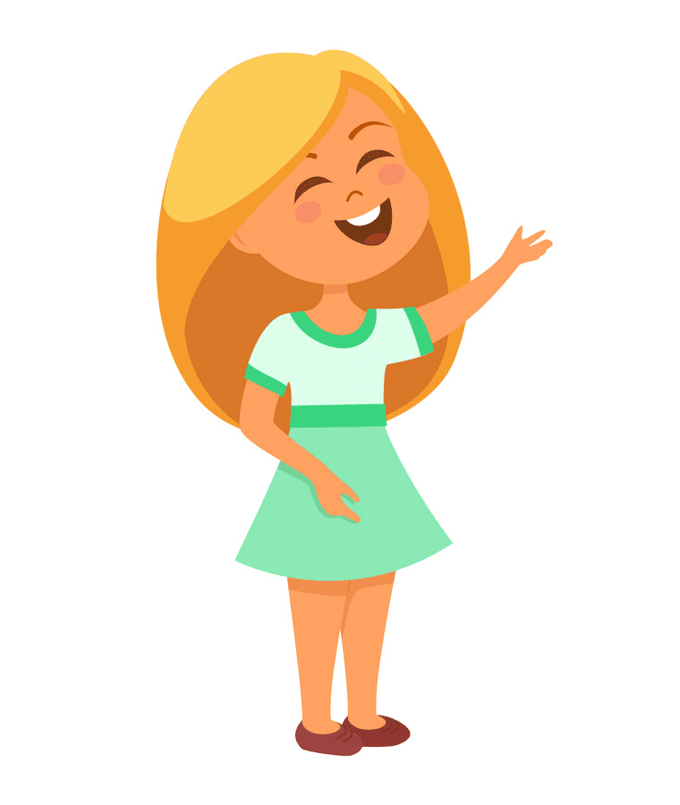 Girl Laughing clipart free