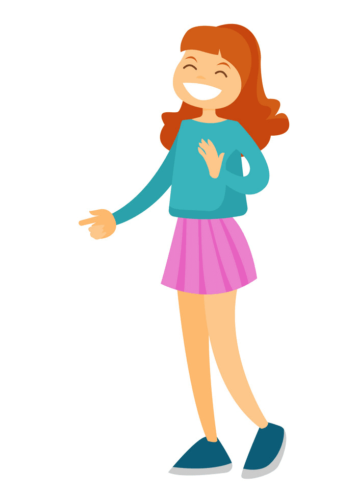 Girl Laughing clipart png free