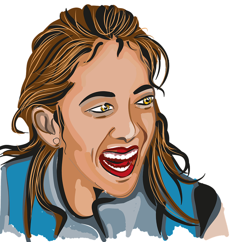 Girl Laughing clipart transparent 1