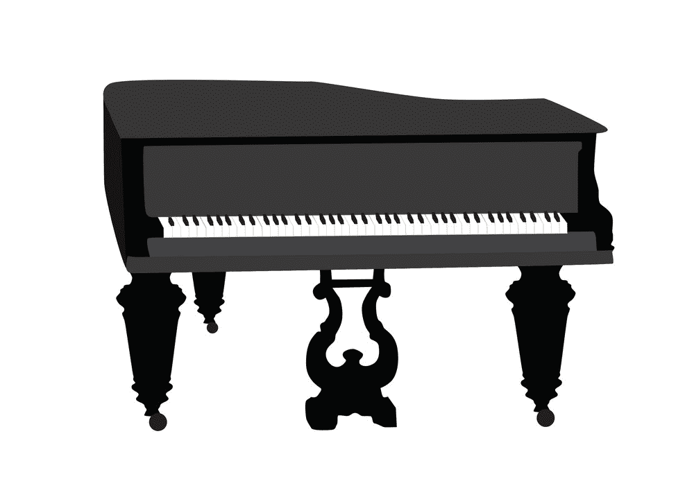 Grand Piano clipart for free