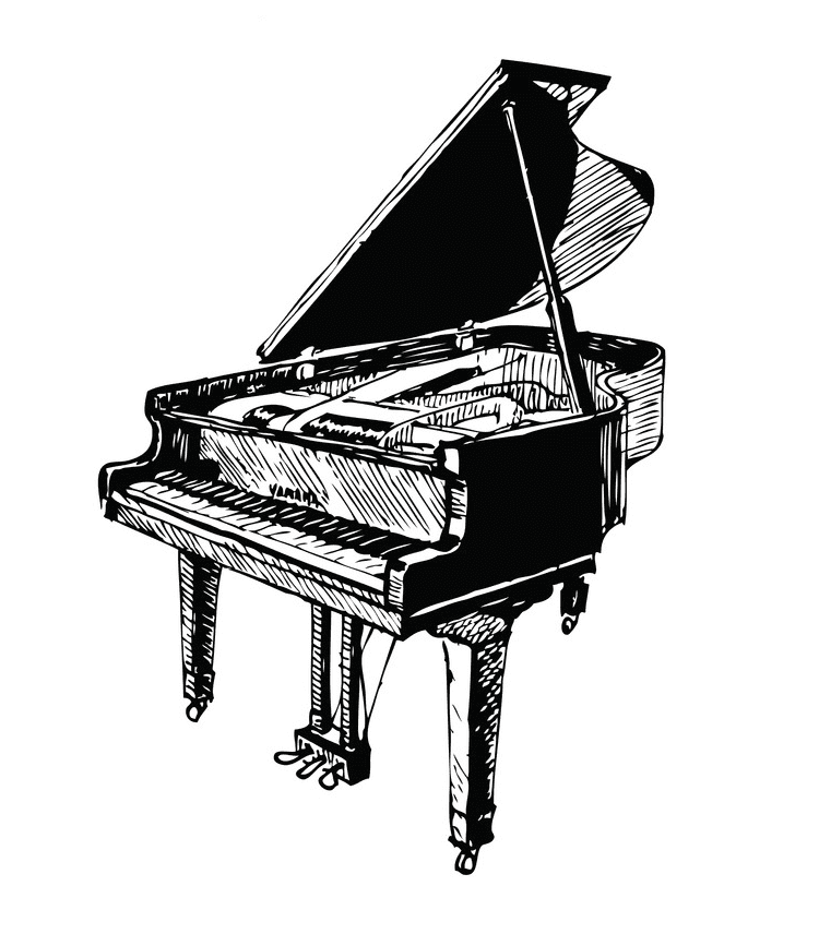 Grand Piano clipart png image