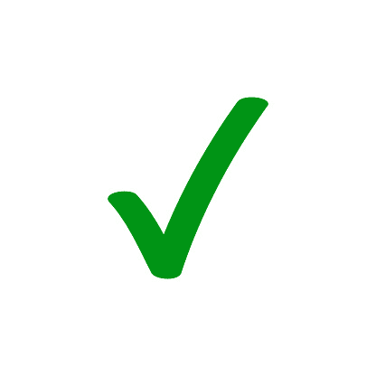 Green Check Mark clipart for free