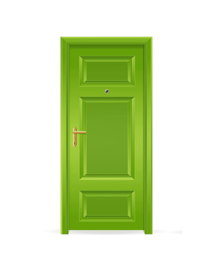 Green Door clipart