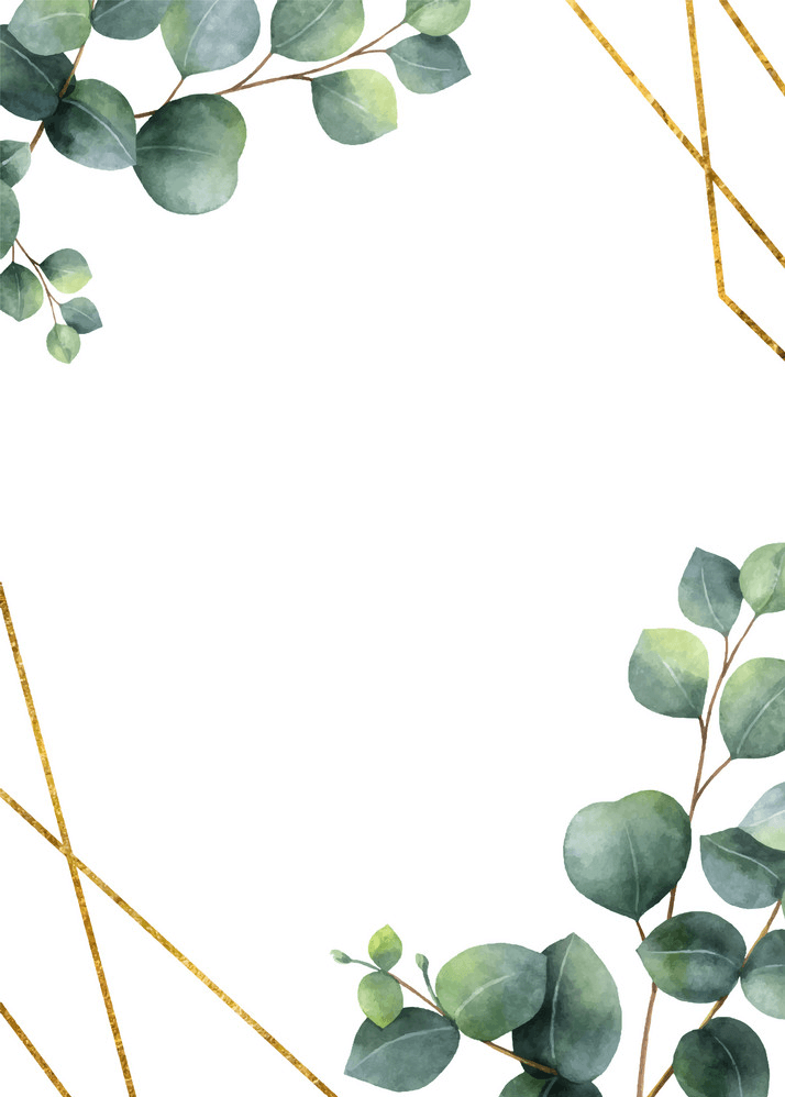 Greenery Border clipart image