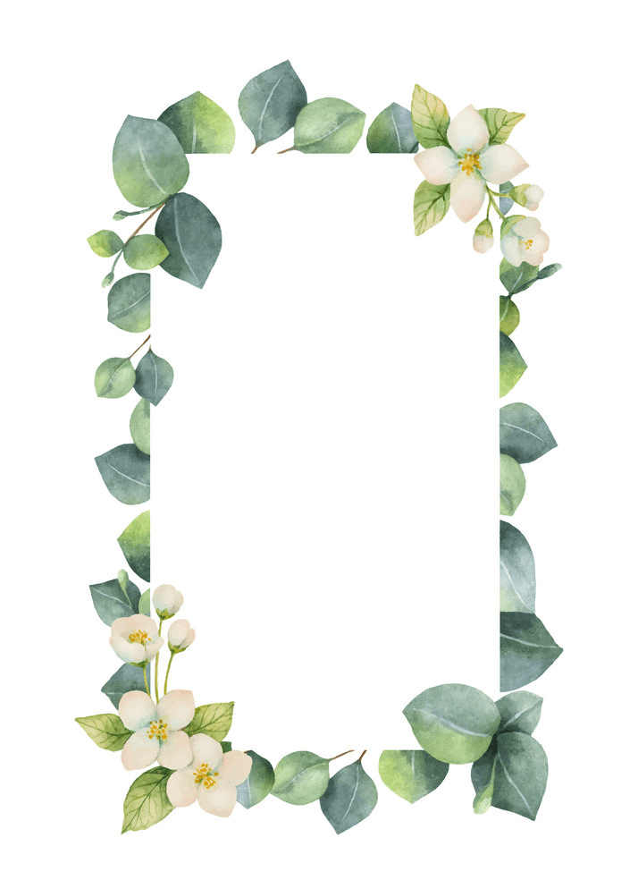 Greenery Border clipart png free