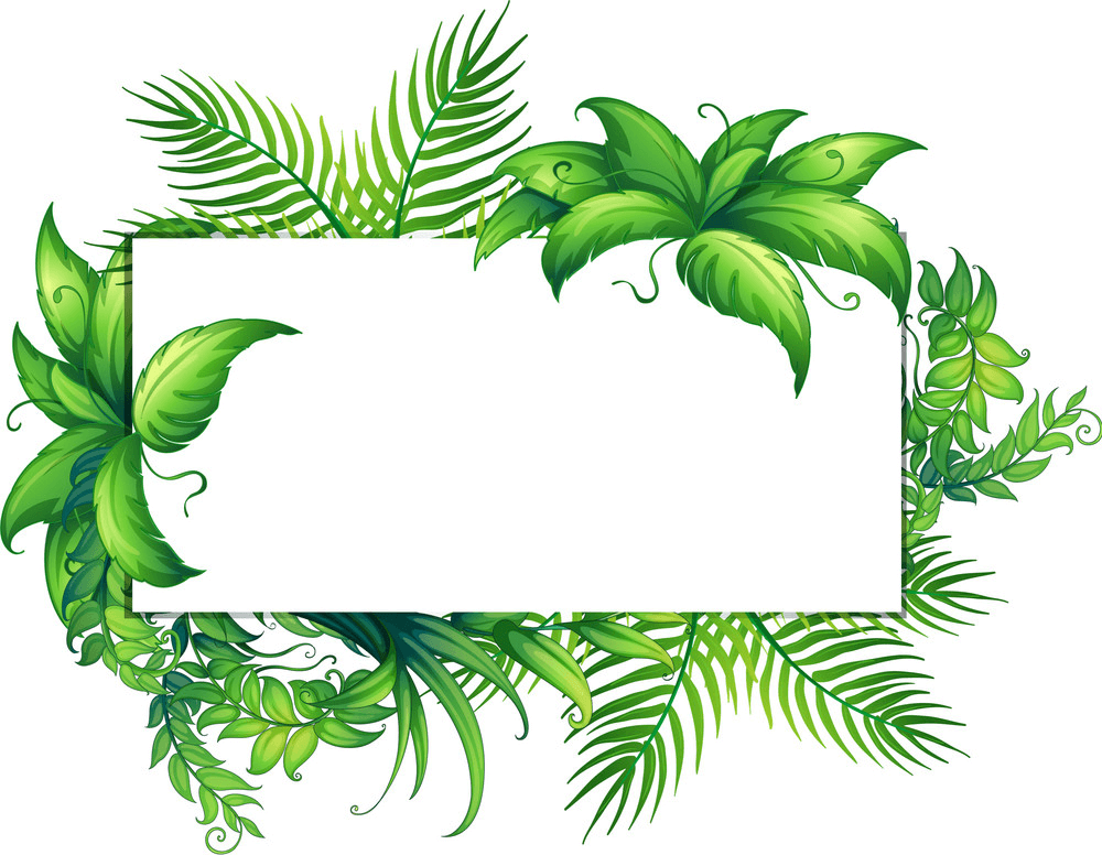 Greenery Border clipart png image