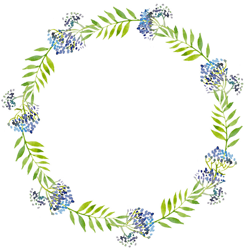 Greenery Wreath clipart 2