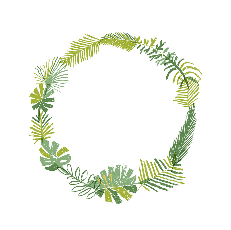 Greenery Wreath clipart 3