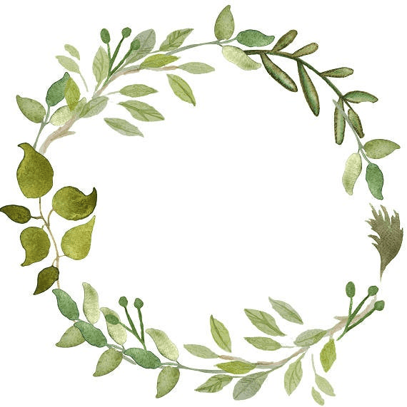 Greenery Wreath clipart 7