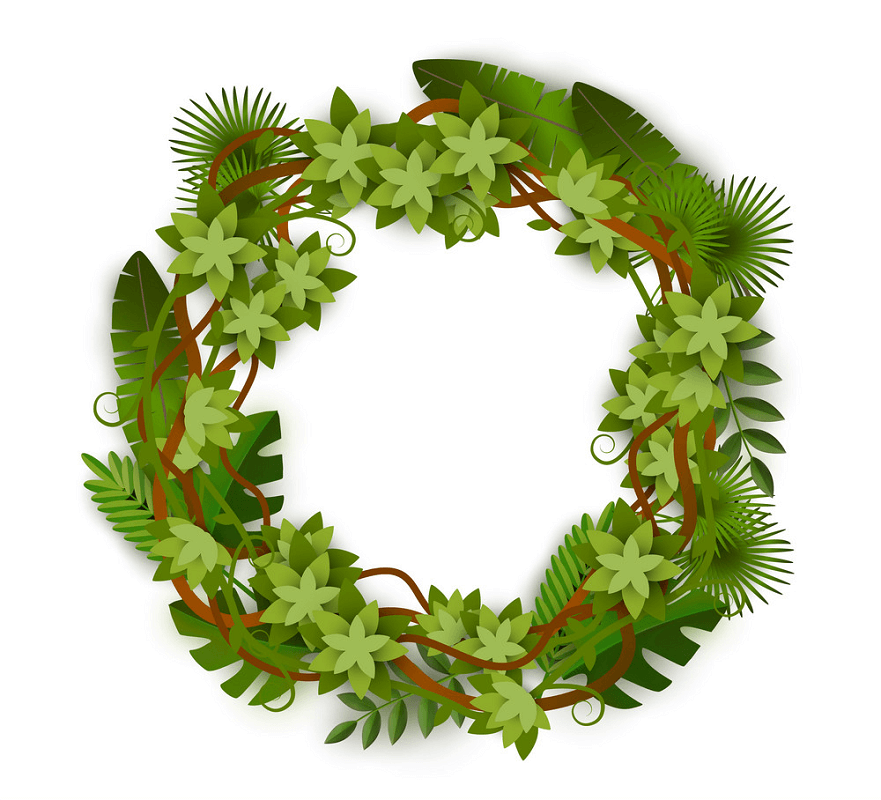 Greenery Wreath clipart free image