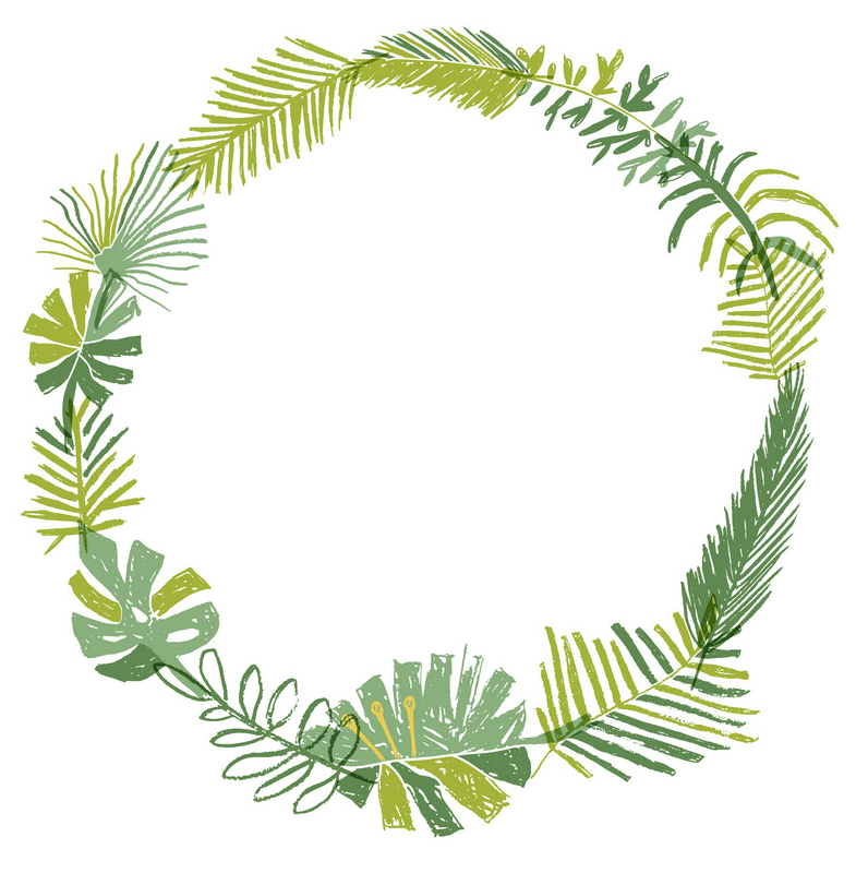 Greenery Wreath clipart free