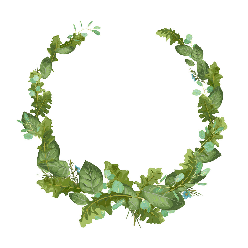 Greenery Wreath clipart image