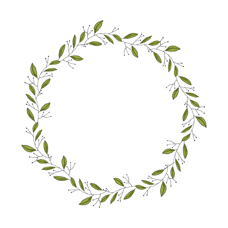 Greenery Wreath clipart images