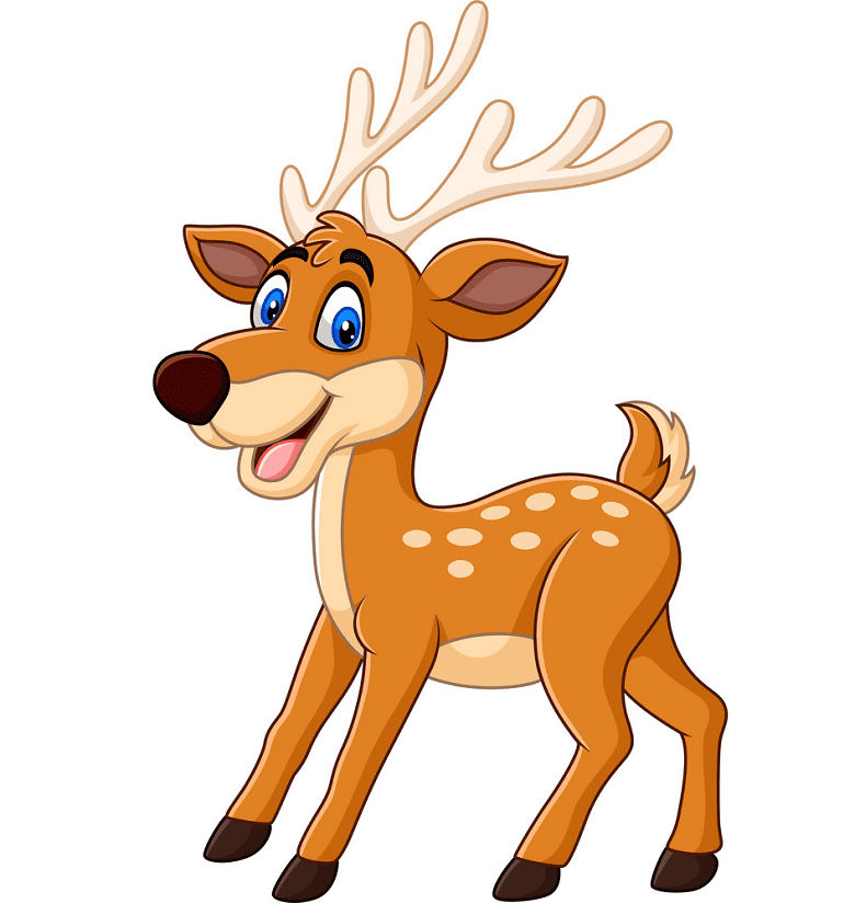 Happy Deer clipart