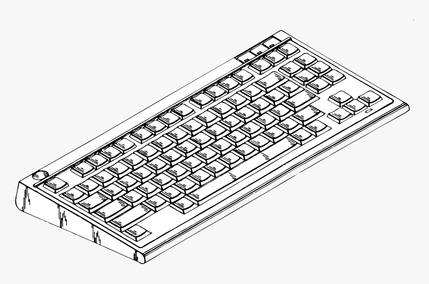 Keyboard Clipart Black and White png