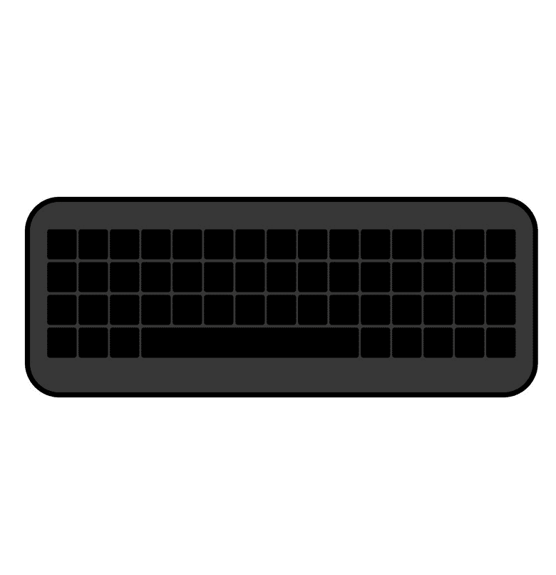 Keyboard clipart 10