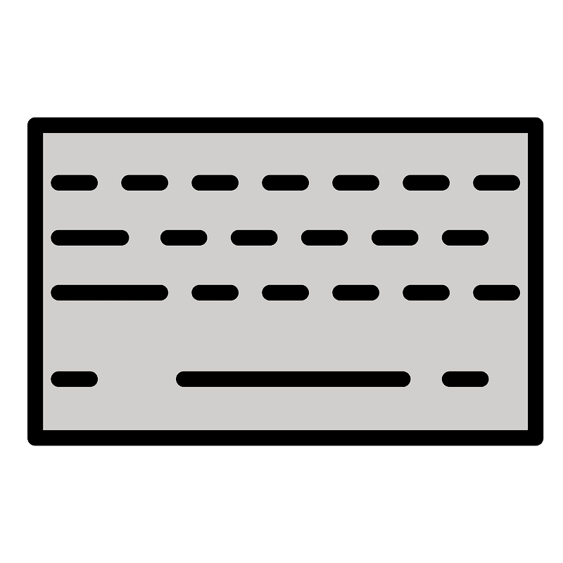 Keyboard clipart transparent 1