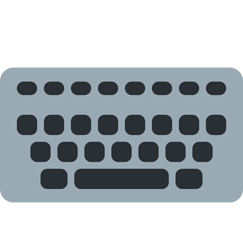 Keyboard clipart transparent 3