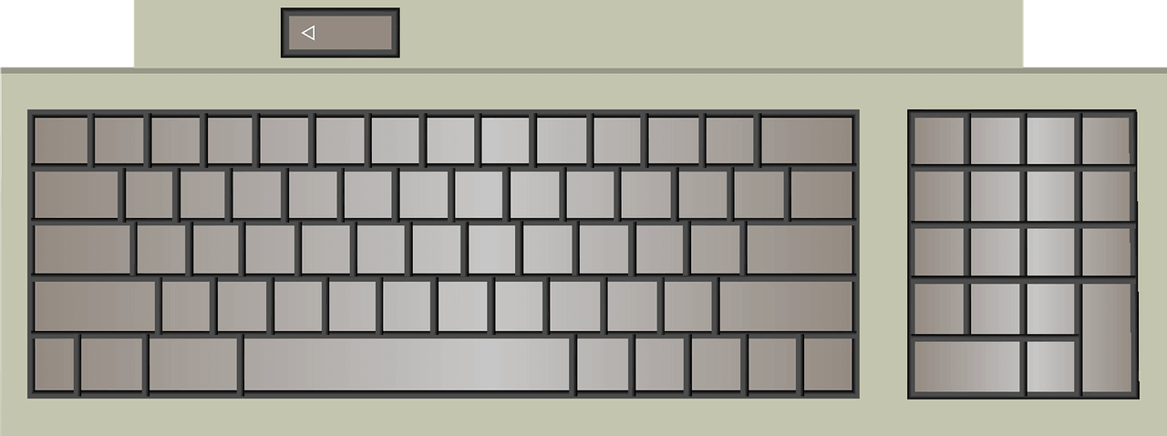 Keyboard clipart transparent 9