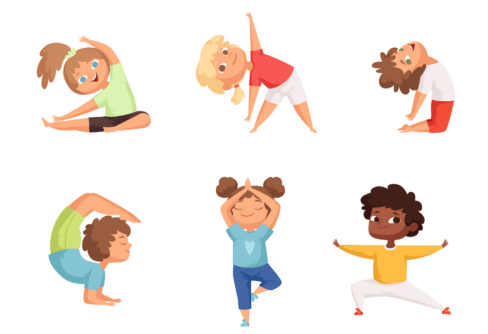 Kids Exercise clipart images