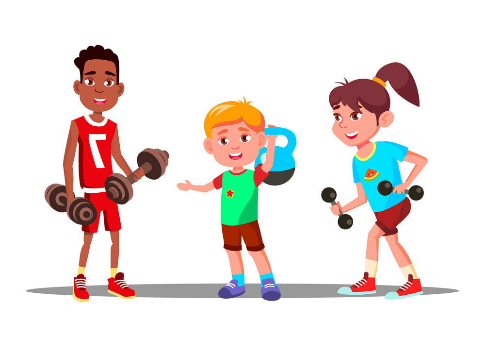 Kids Exercise clipart png image