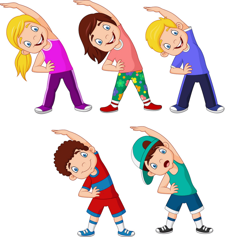 Kids Exercise clipart