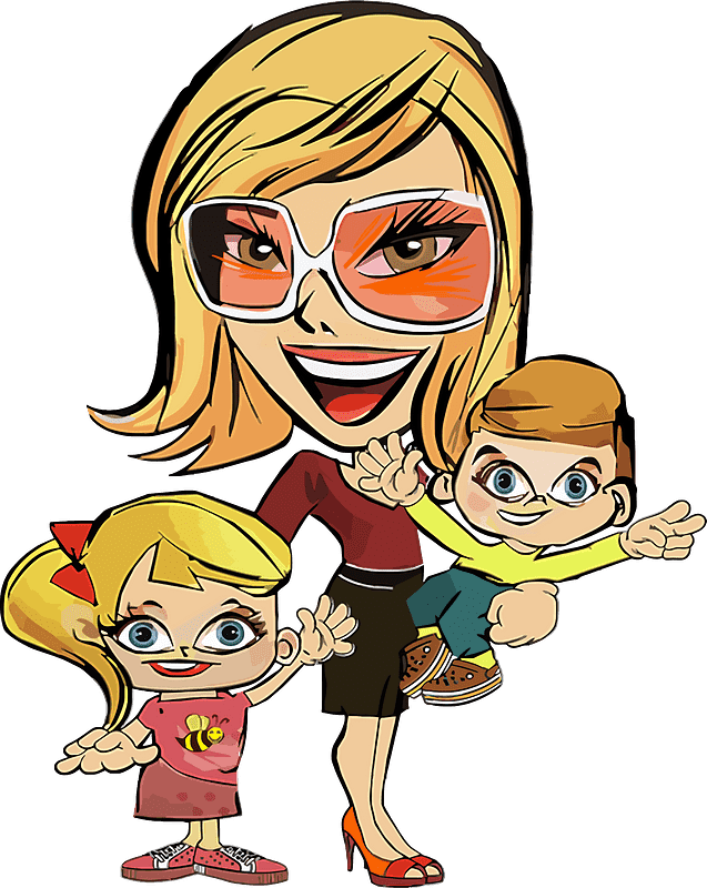 Kids and Mom clipart transparent