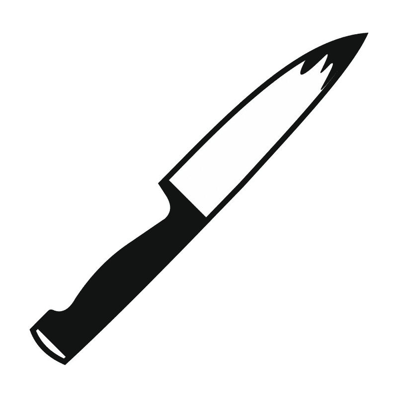 Knife Clipart Black and White free