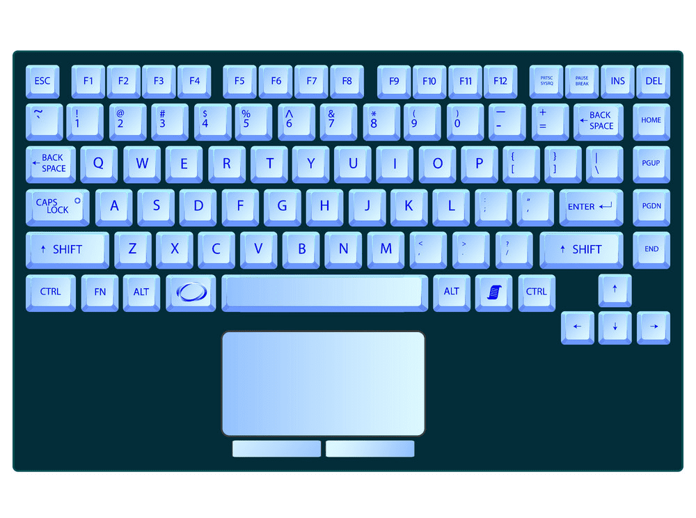 Laptop Keyboard clipart