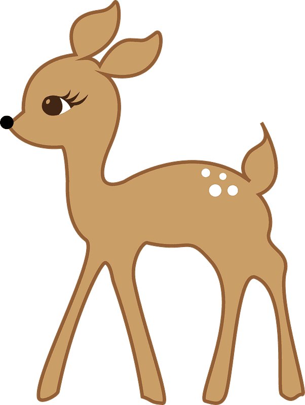 Lovely Deer clipart transparent background