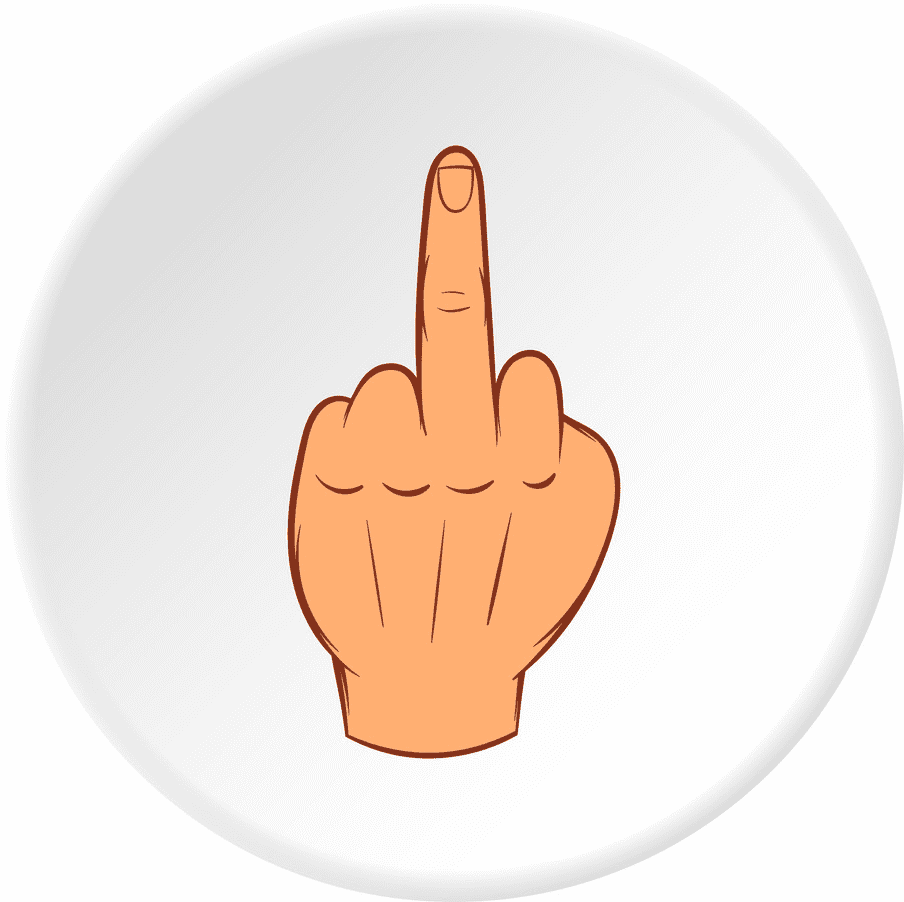 Middle Finger clipart for free