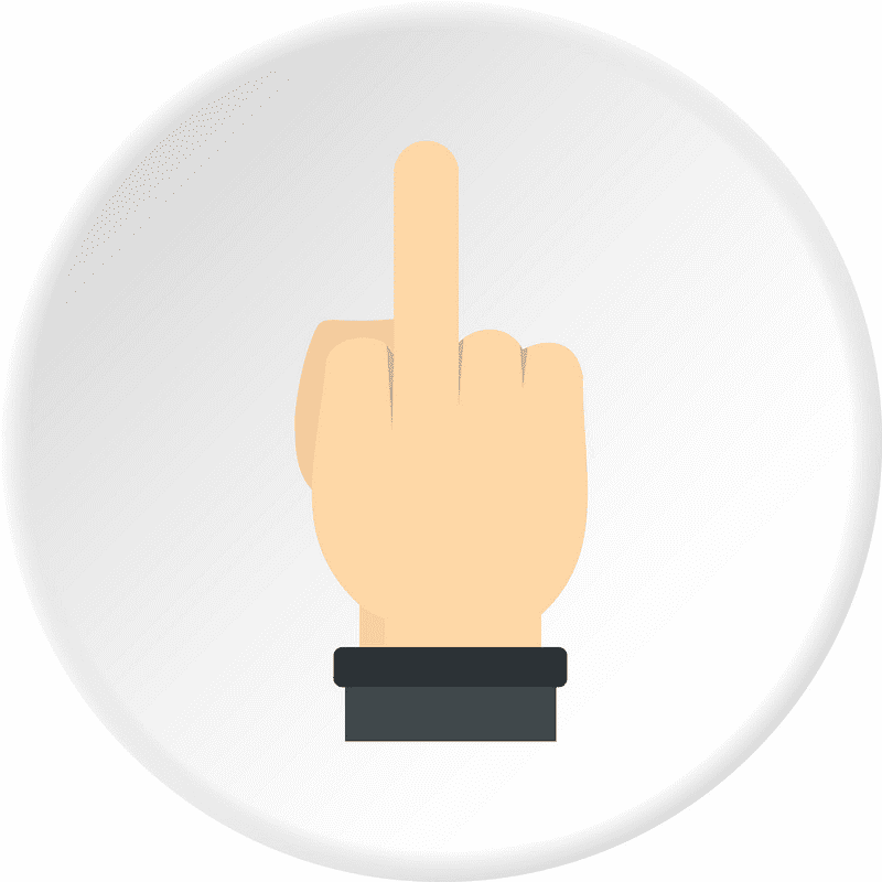 Middle Finger clipart free 5