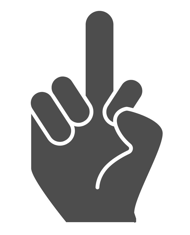 Middle Finger clipart free image