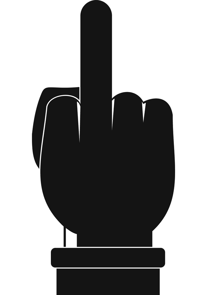 Middle Finger clipart free images