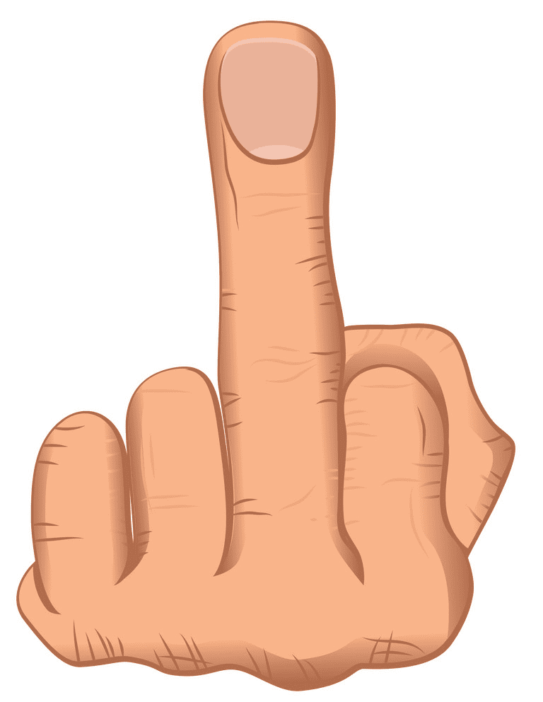 Middle Finger clipart free