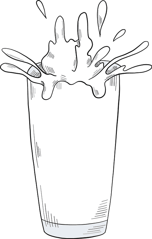 Milk clipart transparent background 6