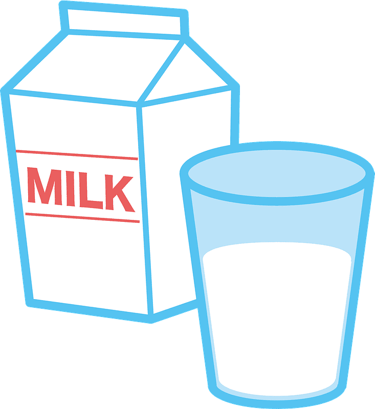 Milk clipart transparent background 7