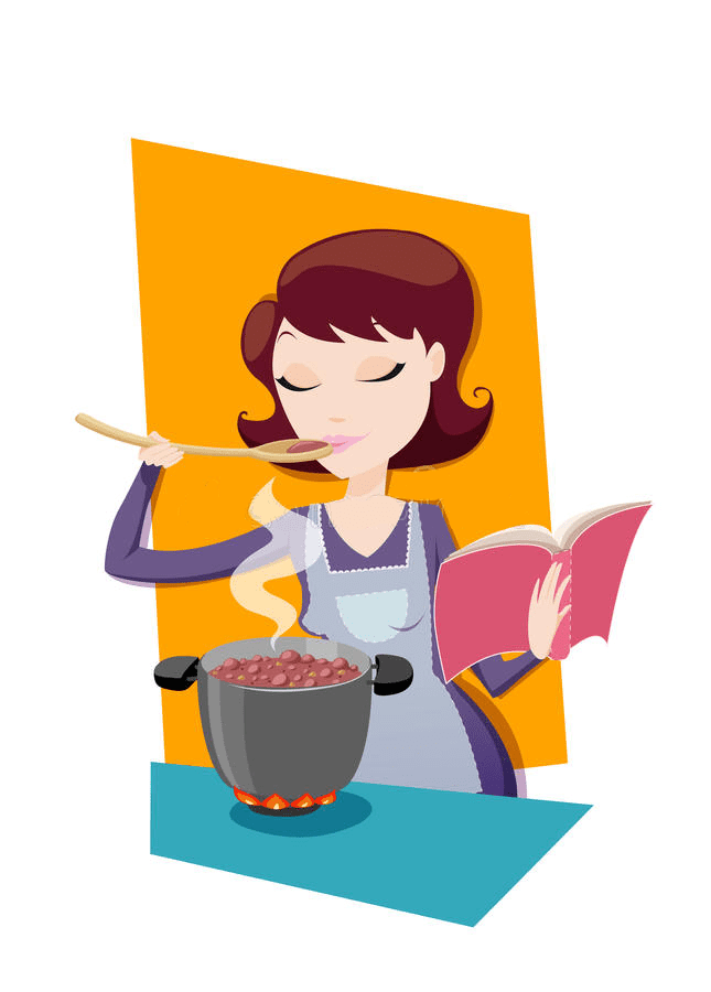 Mom Cooking clipart 2