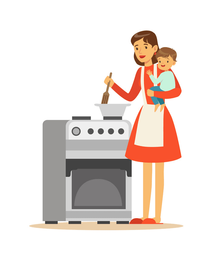Mom Cooking clipart image